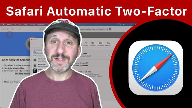 Setting Up Automatic Two-Factor Code In Safari