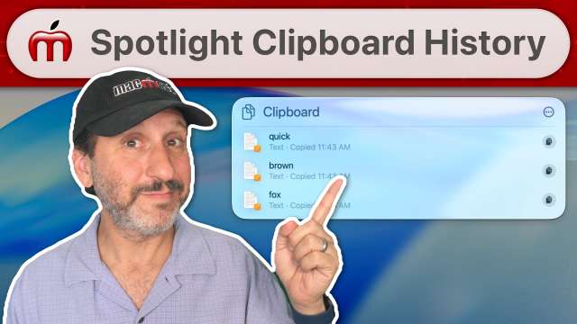 How To Use the Spotlight Clipboard History In macOS Tahoe