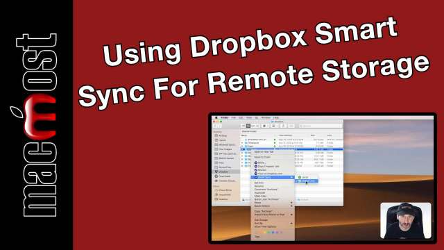 Using Dropbox Smart Sync For Remote Storage