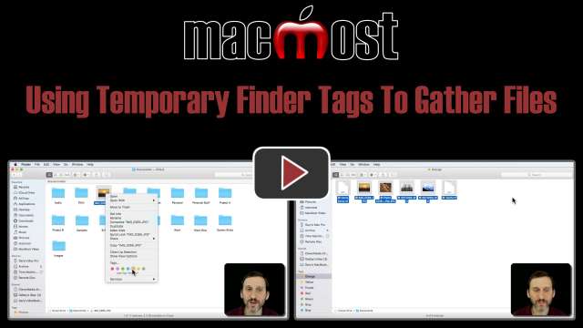 Using Temporary Finder Tags To Gather Files