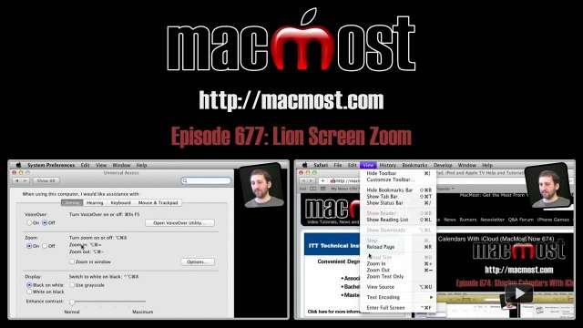 MacMost Now 677: Lion Screen Zoom