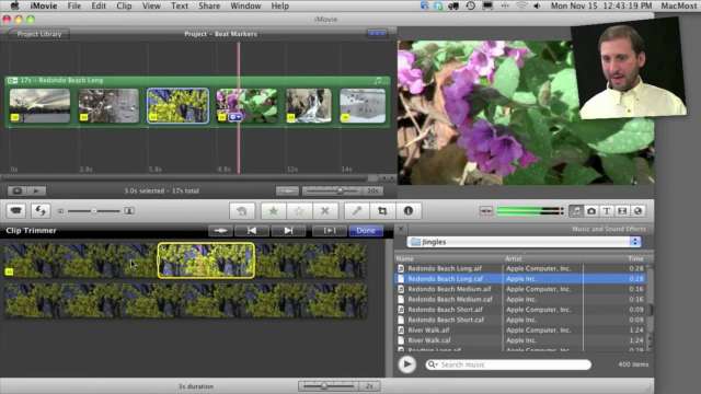 MacMost Now 479: Using Beat Markers in iMovie 11