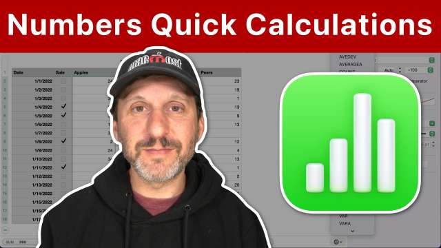 Quick Calculations In Mac Numbers