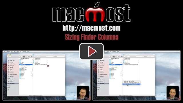 Sizing Finder Columns