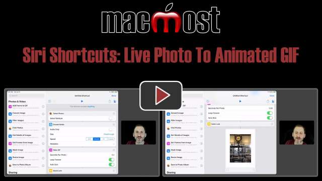 Siri Shortcuts: Live Photo To Animated GIF