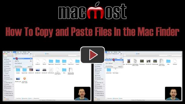 How To Copy and Paste Files In the Mac Finder