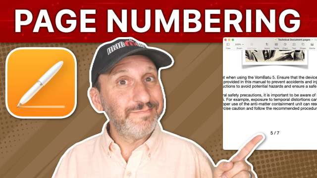 How To Do Page Numbering in Mac Pages