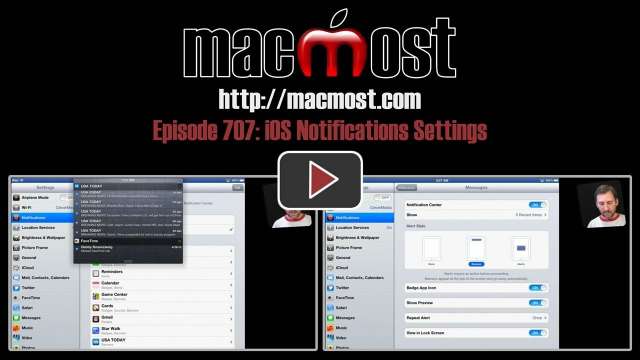 MacMost Now 707: iOS Notifications Settings