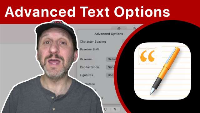 Using Advanced Text Options In Pages