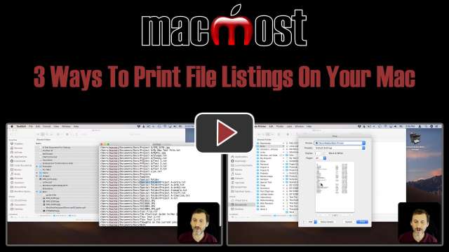 3 Ways To Print File Listings On Your Mac