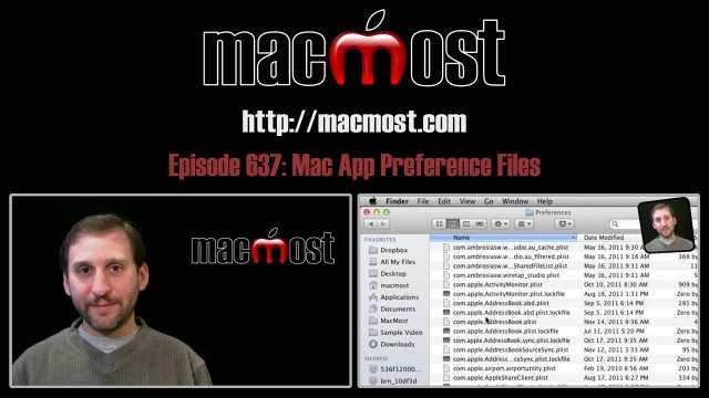 MacMost Now 637: Mac App Preference Files