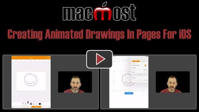 Creating Animated Drawings In Pages For iOS