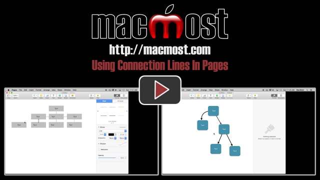 Using Connection Lines In Pages