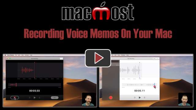 Recording Voice Memos On Your Mac