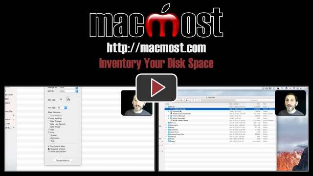 Inventory Your Disk Space