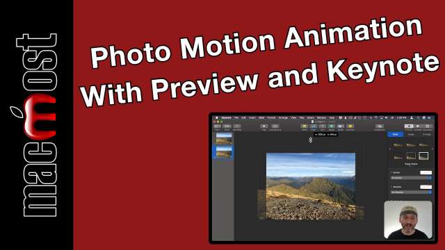 Photo Motion Animation 2.5D Effect Using Only Preview and Keynote