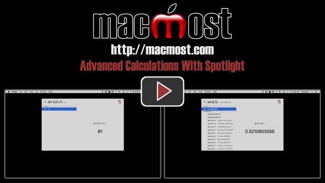 Advanced Calculations With Spotlight