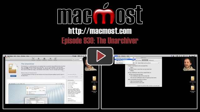 MacMost Now 930: The Unarchiver