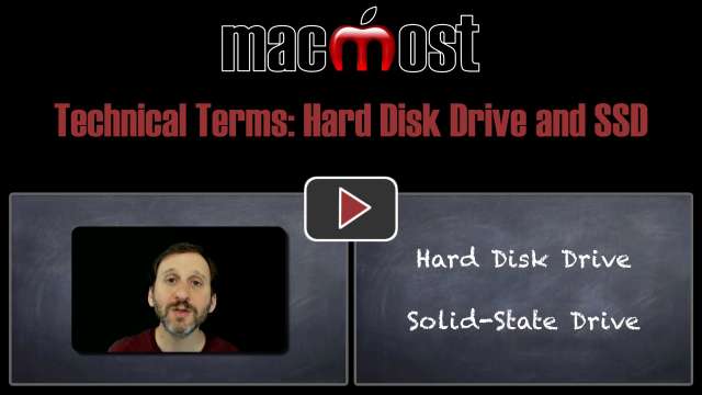 Technical Terms: Hard Disk Drive and SSD