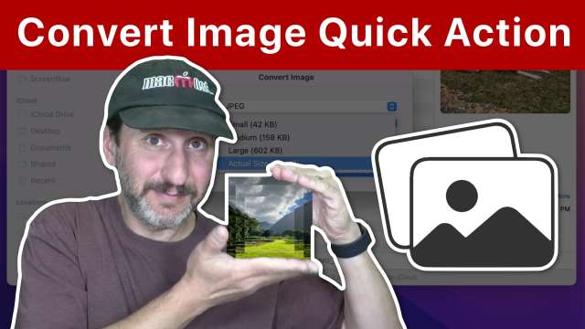 Using the New Convert Image Quick Action On a Mac