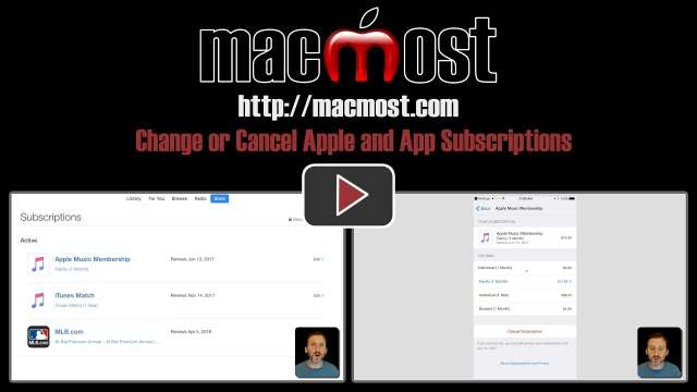 Change or Cancel Apple and App Subscriptions