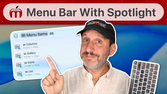Using Spotlight To Access the Menu Bar