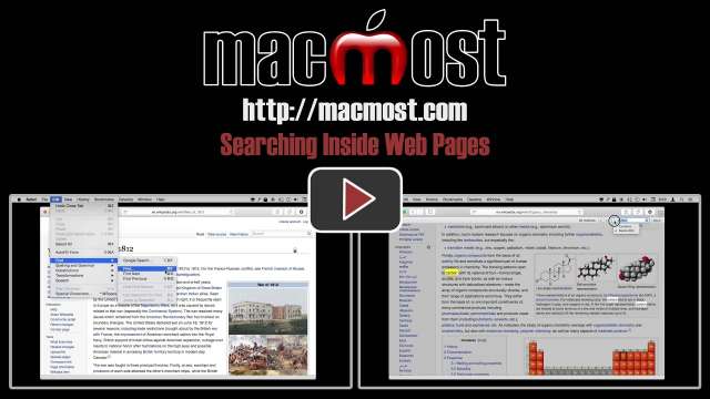 Searching Inside Web Pages