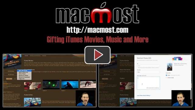 Gifting iTunes Movies, Music and More
