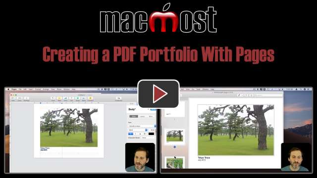 Creating a PDF Portfolio With Pages