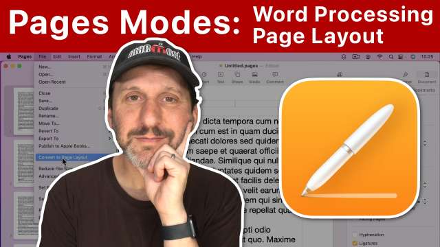 Word Processing Vs Page Layout Modes In Mac Pages