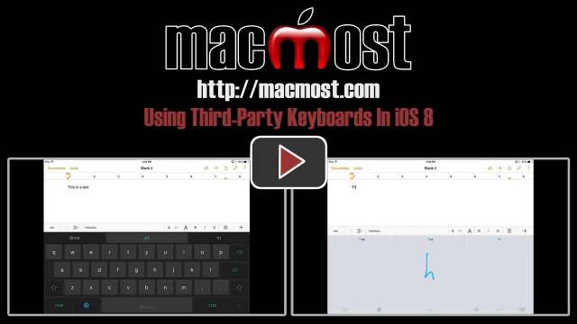 Using Third-Party Keyboards In iOS 8