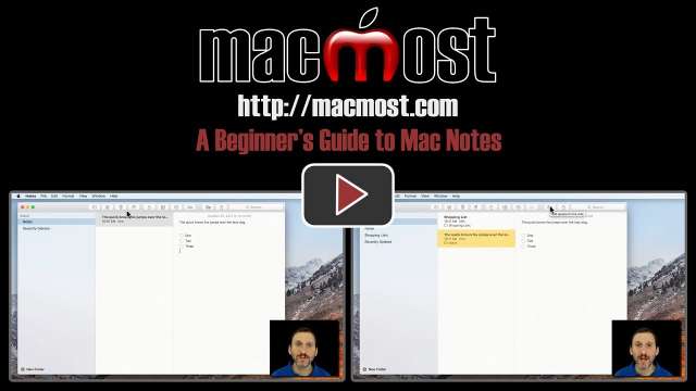 A Beginner's Guide to Mac Notes