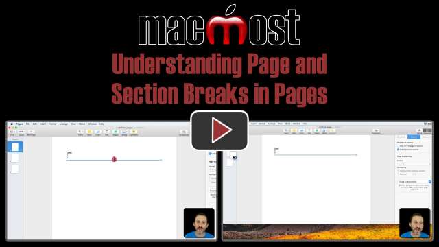 Understanding Page and Section Breaks in Pages