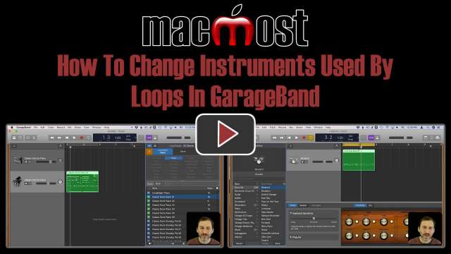 How To Change Instruments Used By Loops In GarageBand