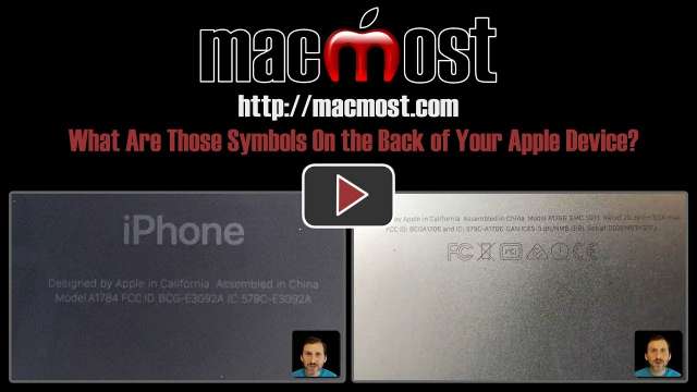 What Are Those Symbols On the Back of Your Apple Device?