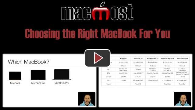 Choosing the Right MacBook For You