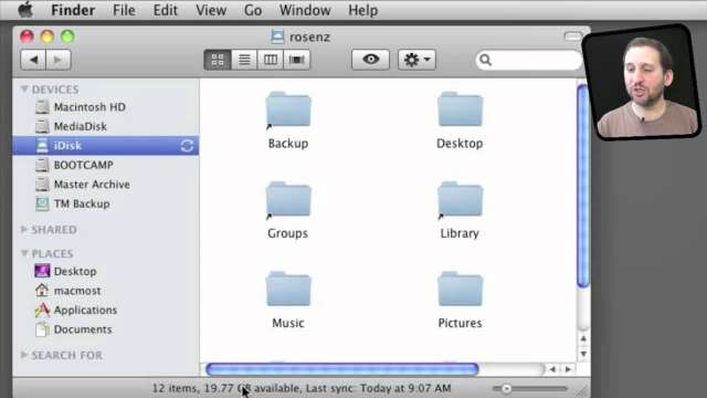 MacMost Now 516: Syncing Files Between Macs With iDisk Sync