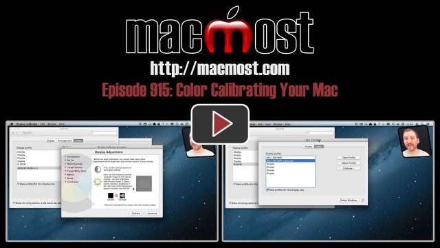 MacMost Now 915: Color Calibrating Your Mac