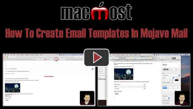 How To Create Email Templates In Mojave Mail
