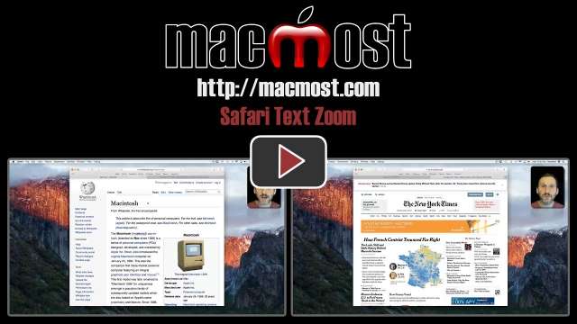 Safari Text Zoom