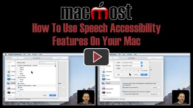 How To Use Speech Accessibility Features On Your Mac