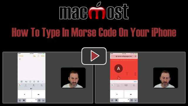 How To Type In Morse Code On Your iPhone