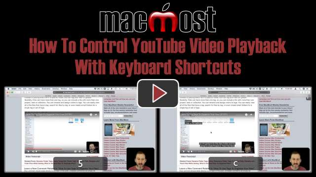 How To Control YouTube Video Playback With Keyboard Shortcuts