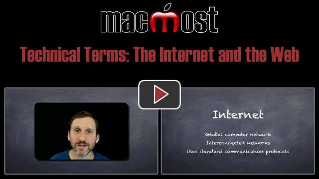 Technical Terms: The Internet and the Web