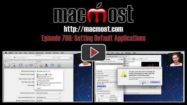 MacMost Now 706: Setting Default Applications