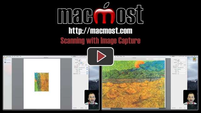 Scanning with Image Capture
