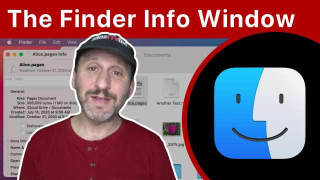 How To Use The Finder Info Window
