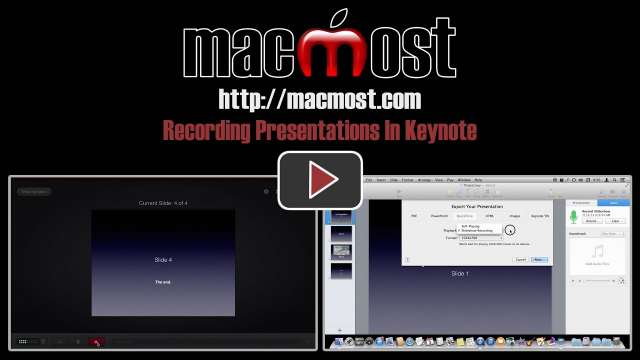 Recording Presentations In Keynote
