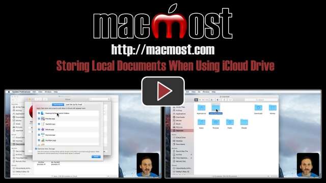 Storing Local Documents When Using iCloud Drive