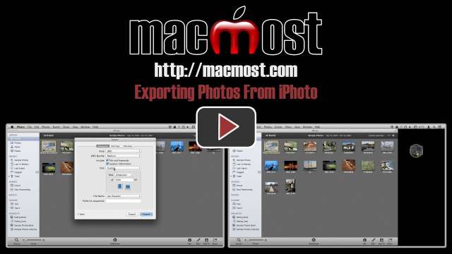 Exporting Photos From iPhoto